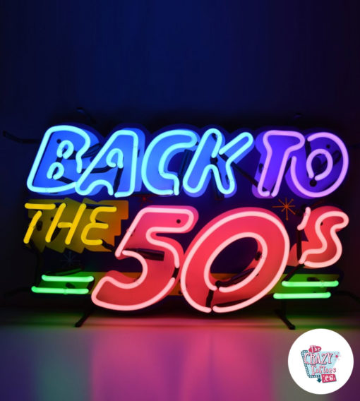 Neon Back To the 50's Poster