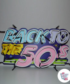 Neon Back To the 50's poster off