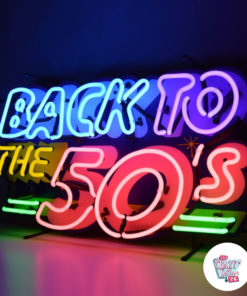 Neon Back To the 50's Right Poster