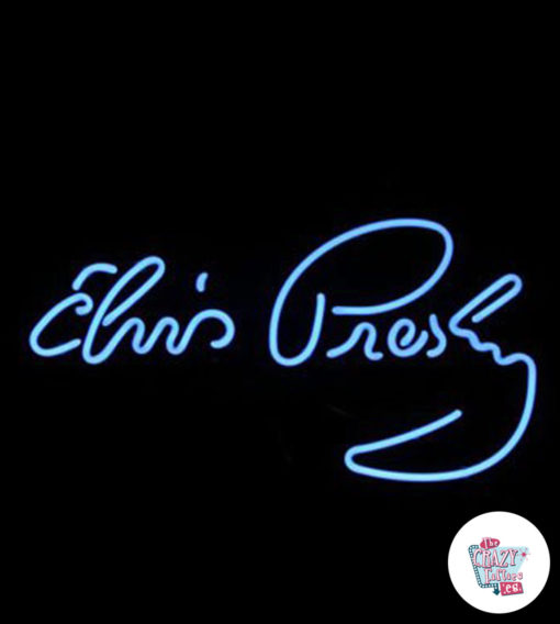 Neon Elvis Poster