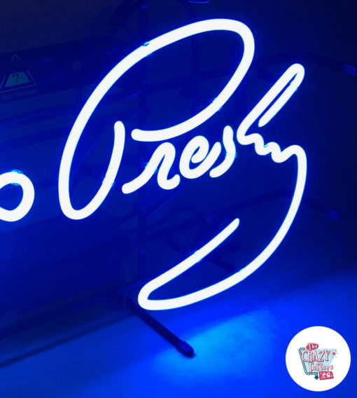 Neon Elvis rigth plakat