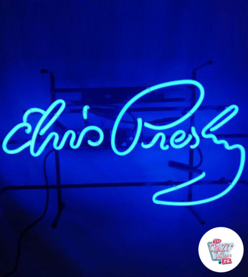 Poster reale di Elvis al neon