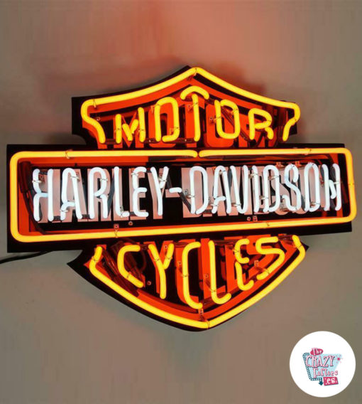 Placa de néon Harley Davidson de 84 cm