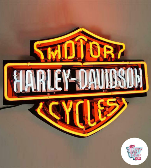 Неоновая вывеска Harley Davidson 84 см