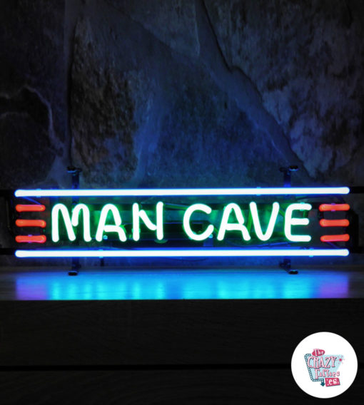 Neon Man Cave Real Poster
