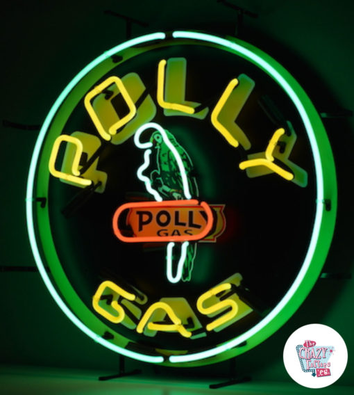 Cartaz esquerdo da Neon PollyGas