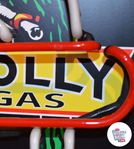 Neon PollyGas off detail sign