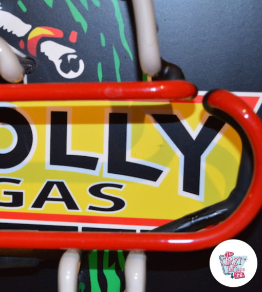 Neon Polly Gas off dettaglio segno