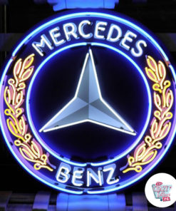 Neon Mercedes Benz XL Afiş