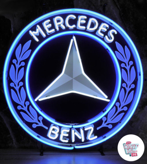 Sinal de néon da Mercedes Benz