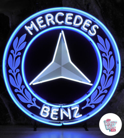 Neon Mercedes Benz skylt