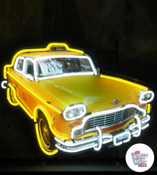 Cartel Neon New York Taxi ON