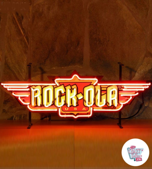 Neon Rock-Ola Jukeboxen auf Poster