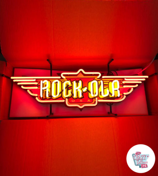 Placa acesa Neon Rock-Ola Jukeboxes