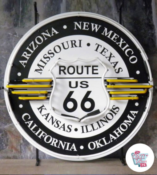 Neon Route 66 Alle Staaten ausgeschaltet