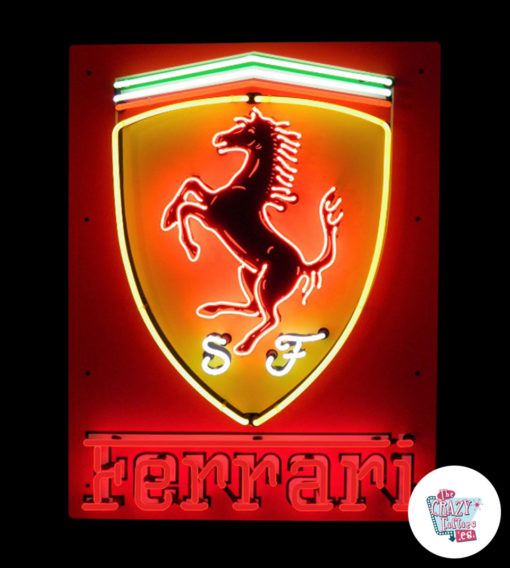 Neon Scuderia Ferrari XL plakat