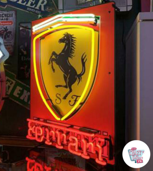 Neon Scuderia Ferrari plakatmedium