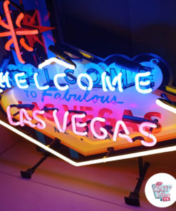 Neon Welcome to Las Vegas Sign Chega Em