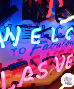 Neon Velkommen til Las Vegas plakatfarger