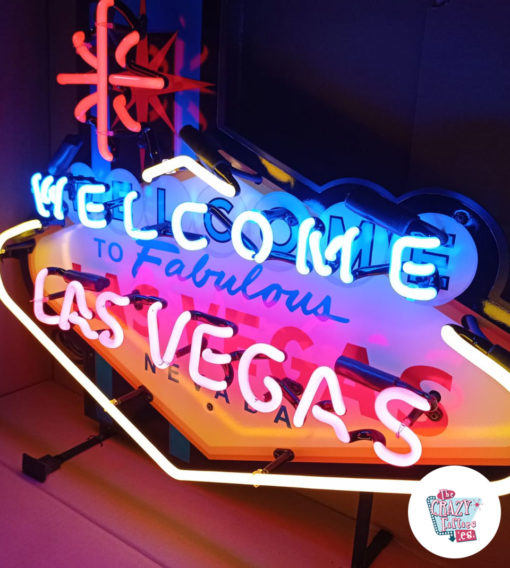 Neon Welcome to Las Vegas sign right