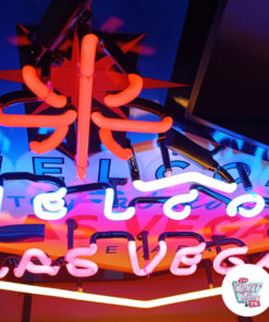 Neon Welcome to Las Vegas up sign