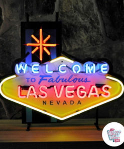 Neon Benvenuto a Las Vegas Sign Medium