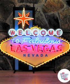 Neon velkomst til Las Vegas XL-tegn