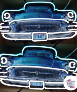 Cartel Neon frontal Buick double on