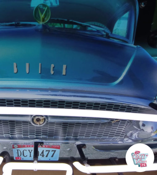 Buick hood on front neon sign