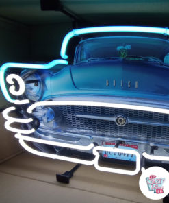 Cartel Neon frontal Buick izquierda encendido