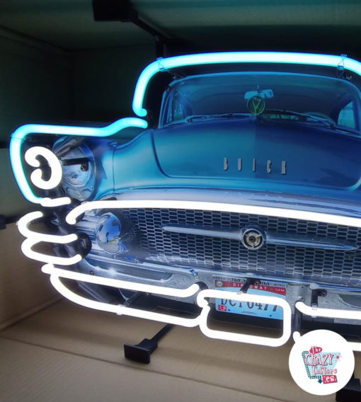 Cartel Neon frontal Buick izquierda encendido