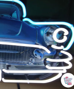 Cartel Neon frontal Buick derecha encendido