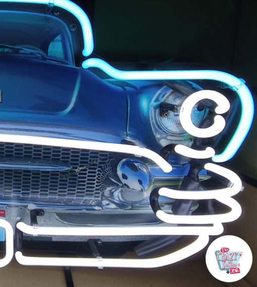 Cartel Neon frontal Buick derecha encendido