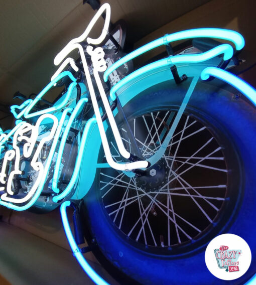 Cartel Neon Moto Harley Davidson