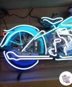 Cartel Neon Moto Harley Davidson