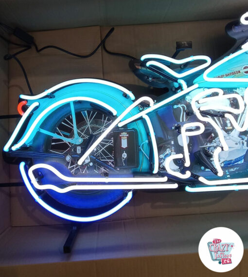 Insegna al neon del motociclo di Harley Davidson