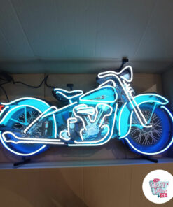 Harley Davidson motorcykel neonskylt