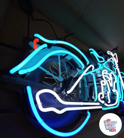 Insegna al neon del motociclo di Harley Davidson