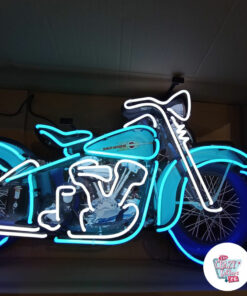 Insegna al neon del motociclo di Harley Davidson