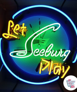 Neon Let Seeburg spelar Jukebox-affisch