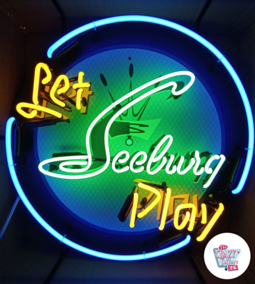 Плакат Neon Let Seeburg Play Музыкальный автомат