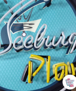 Cartel Neon Let Seeburg play Jukebox detail