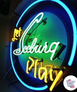 Neon Let Seeburg gioca Jukebox sign on