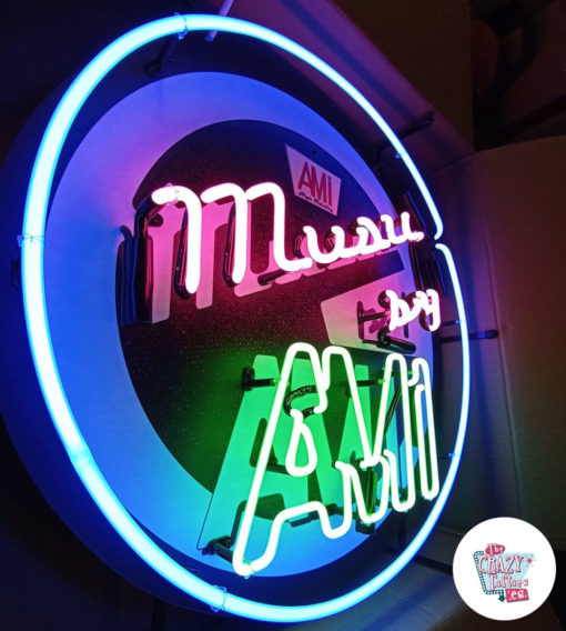 Neon Music av AMI Jukebox Poster