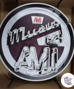 Неоновая музыка от AMI Jukebox Poster