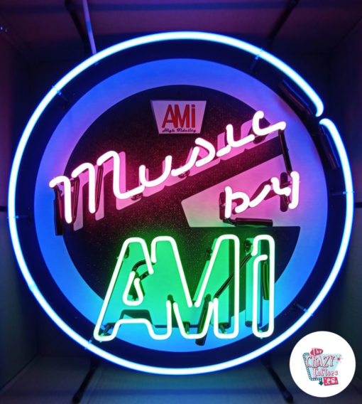 Neonmusik av AMI Jukebox Poster