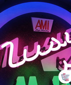 Neon musik af AMI Jukebox Poster