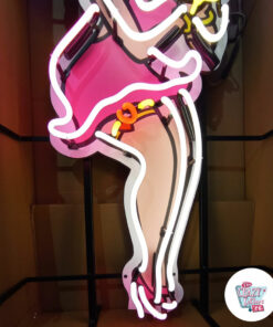 Cartel Neon Betty Boop encendido pies