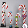 Family Candy Cane Decoration Figure
