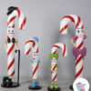 Familie Candy Cane dekorasjonsfigur